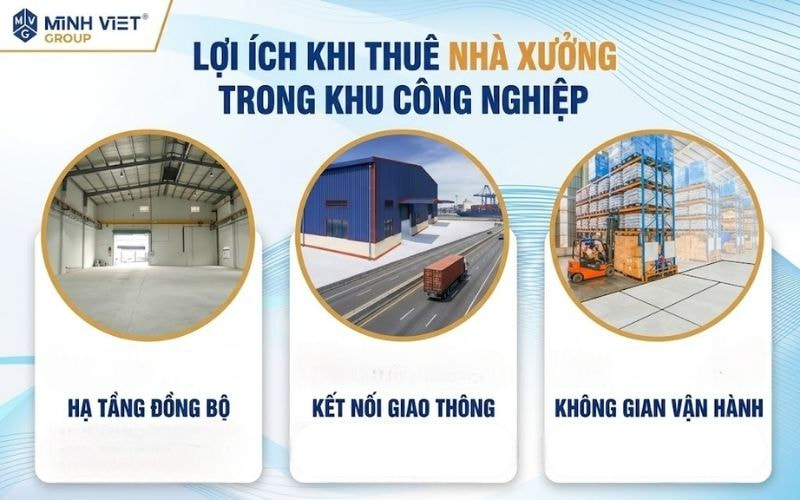 Lợi ích khi thuê nhà xưởng trong khu công nghiệp